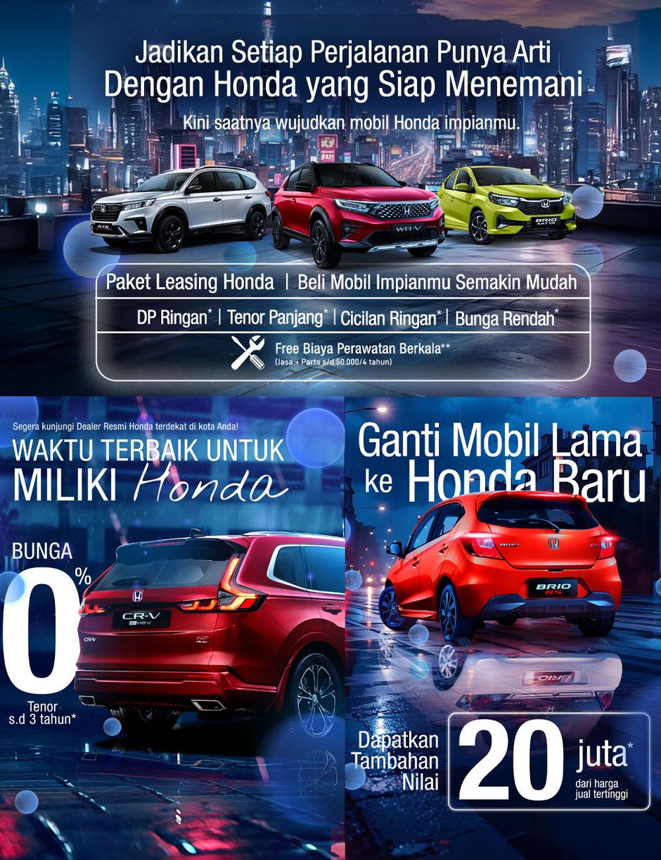 Jadikan Setiap Perjalanan Punya Arti, Dengan Honda yang Siap Menemani